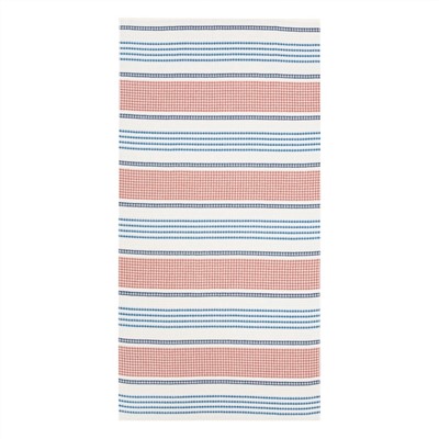 Полотенце банное вафельное «Этель» Waffle 70×140 см, 100% хлопок, 280 г/м², коричневый/голубой