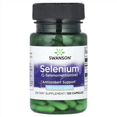 Swanson, SeMSC селен, 200 мкг, 120 капсул