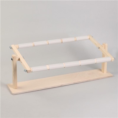 Пяльцы-рамка для вышивания, 30×50 см, с подставкой, цвет светлое дерево