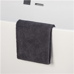 Тряпка для пола Raccoon, 220 г/м², 60×80 см, микрофибра, ультразвуковая обработка края, 2 шт, серая