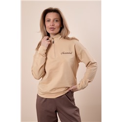 Толстовка из футера с вышивкой М325415ВШбк