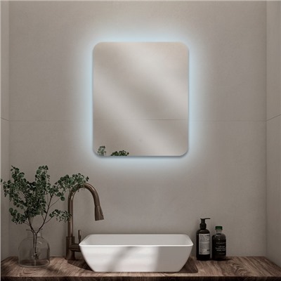 Зеркало интерьерное настенное «Рубин», с LED – подсветкой, сенсорное, 50×60 см