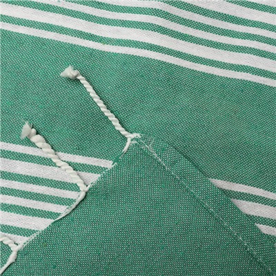 Полотенце - пештемаль пляжное LoveLife Boston, 75×170 см, 80% хл, 20% пэ, 190 г/м², зелёное