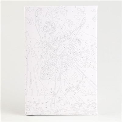 Картина по номерам на холсте с подрамником «Балерина» 20×30 см