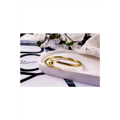 Браслет Гипоаллергенный из медицинского сплава, в стиле Картье Гвоздь + Подарок, в подарочном мешочке НАТАЛИ, 1131011