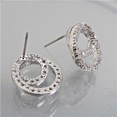 Акц -12% Серьги-пуссеты на гвоздиках арт. GL A63330 (id 191470)