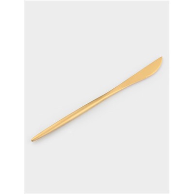 Нож столовый Magistro «Фолк», длина 22 см, нержавеющая сталь, золотистый