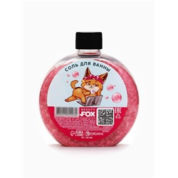 Соль для ванны «Заряжена на полный Чил», 350 г, аромат бабл-гам, BEAUTY FOX