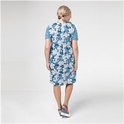 Платье, трикотаж, голубой