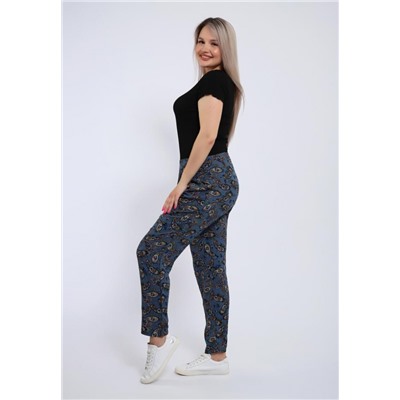 274 Брюки-бананы из штапеля (Серый)