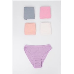 Женские трусы-слипы в рубчик 5шт. Happyfox