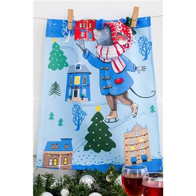 Натали Полотенце Набор кухонных полотенец Зимний день