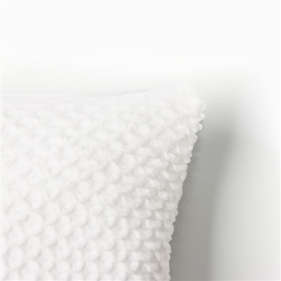 Подушка декоративная «Этель. Квадрат», 40×40 см, белая