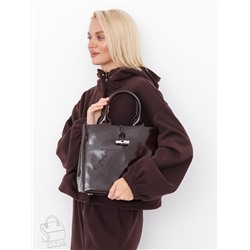 Сумка женская кожаная 5768P coffee Polina&Eiterou