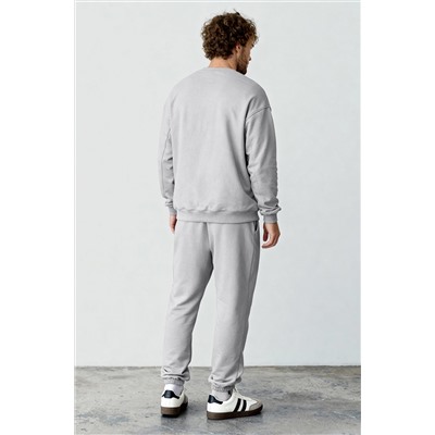 Мужской костюм оверсайз из футера трехнитки Happyfox