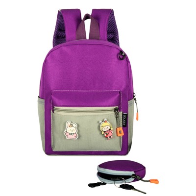 Рюкзак CANGO Can-006 серо-фиолетовый