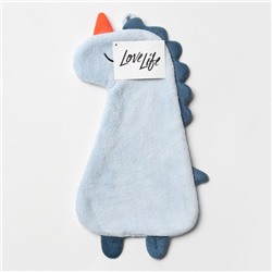 Полотенце для рук LoveLife «Дино», 40×19 см, микрофибра, голубое