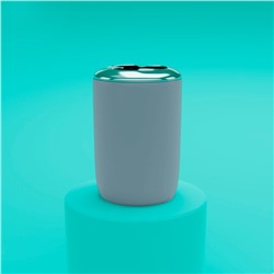 Набор аксессуаров для ванной комнаты «Тринити», 6 предметов (мыльница, дозатор для мыла, два стакана, ёрш, ведро), цвет серый