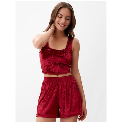 Топ женский KAFTAN «Бархат», размер 48-50, бордовый