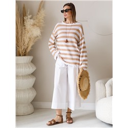 Кюлоты А-силуэта из легкого хлопкового поплина