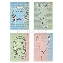 Блокнот А6 40 л. "Soundmania" 4 вида