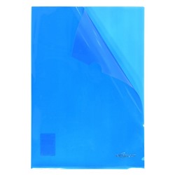 Папка-уголок (плотная) 180мкр синяя PU7018B inФОРМАТ