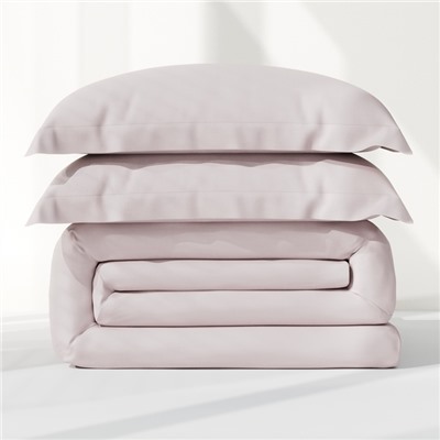 Постельное бельё 1.5-спальное «Этель» Silver cloud, мако-сатин