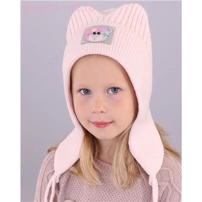 01-8-H Ушанка для девочки (50-52)