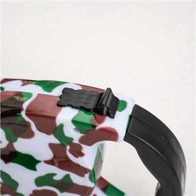 Рулетка, 5 м, до 15 кг, резиновая ручка, расцветка милитари