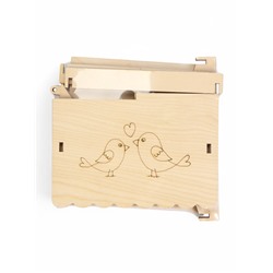 Кормушка - конструктор из ХДФ для птиц «Синичник», своими руками, 24×18×18.5 см, Greengo