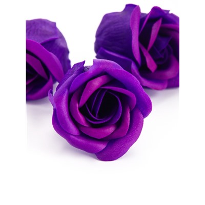 Мыльные розы и медвежонок, набор фиолетовый