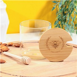 Банка для мёда стеклянная «Пчёлка», 300 мл