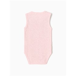 Боди без рукавов Крошка Я Melange, рост 68-74, розовое