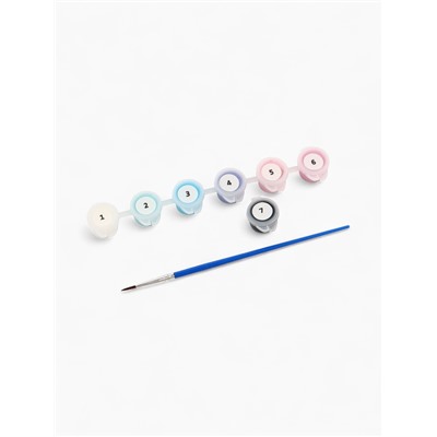 Картина по номерам на холсте с подрамником «Синий монстрик» 15×21 см