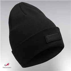 Шапка с отворотом РОСКОСМОС х ONLYTOP, р. 56-58, чёрная