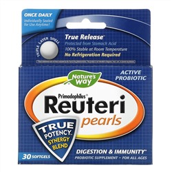 Nature's Way, Primadophilus Reuteri Pearls, 30 капсул