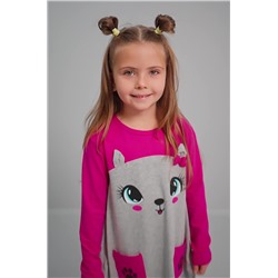 Хлопковое платье для девочки Happyfox