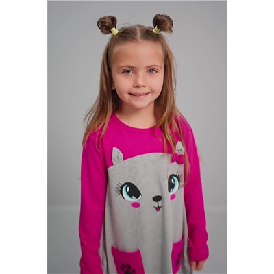 Хлопковое платье для девочки Happyfox