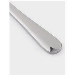 Ножи для стейка Доляна, длина 23 см, толщина рабочей части 2.2 мм, толщина ручки 5 мм, 410 сталь, набор 3 шт., нержавеющая сталь, серебристые