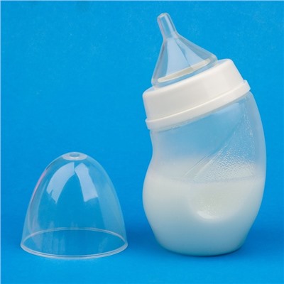 Набор для вскармливания животных DIIL, бутылочка 180 мл, 2 соски и ёршик, микс цветов