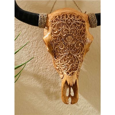 Сувенир интерьерный «Череп буйвола», 15×16×7 см, полирезин