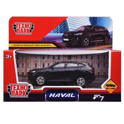 Машина металл Haval f7 10,5 см, (черный) инерц, в коробке