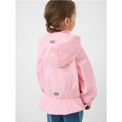 Куртка текстильная с полиуретановым покрытием для девочек (ветровка)