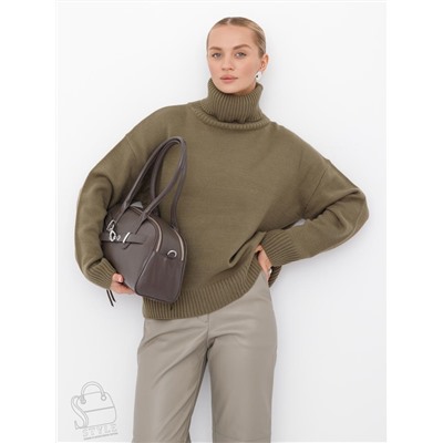 Сумка женская кожаная 9198SP d.gray Velina Fabbaino-Safenta