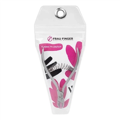 Frau Finger Кусачки маникюрные для кутикулы / Classic FN-206/5DP, спиральная пружина, ручная заточка, 5 мм