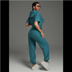 Костюм Суфле (Махра петроль сердечки)