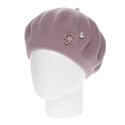 Берет женский Di Lana Юсонце Брошь