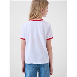 Фуфайка трикотажная для девочек (футболка)