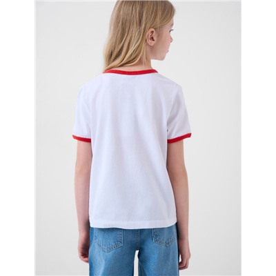 Фуфайка трикотажная для девочек (футболка)