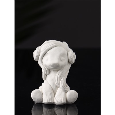 Фигурка для росписи «Пони в наушниках», гипс, 7×5×5.5 см